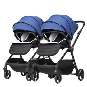 Hot Sale Neues Modell Tragbarer Funktions kombi Twin Trolley Designer Reise Kinderwagen Kinderwagen