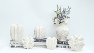Vase à fleurs en céramique pour décoration intérieure, vase de sol en céramique pour style rustique vintage, vase de bureau pour plantes et fleurs - Product Image 4