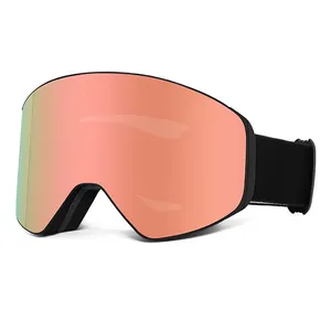 Lunettes de ski OEM logo personnalisé vente en gros protection anti-buée magnétique lentille amovible lunettes de snowboard lunettes de neige pour hommes femmes