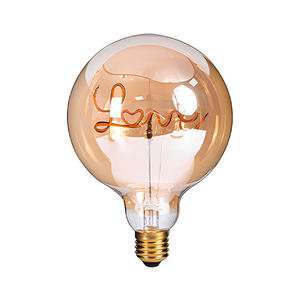 Ampoule Décorative G125 à Filament LED Incurvé Forme LOVE Ambre Antique - Product Image 5