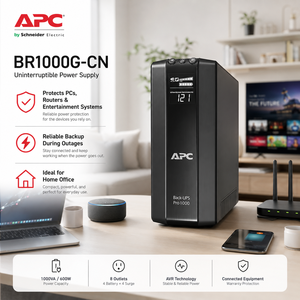 APC Back <span class=keywords><strong>UPS</strong></span> Pro BR1000G CN pour le bureau Protection contre les surtensions de la batterie AVR à onde sinusoïdale pure - Product Image 2