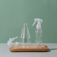 Bouteille en plastique transparente PET recyclé pas chère de 100 ml, 150 ml, 200 ml, 3 oz, 6 oz, avec pulvérisateur à gâchette diamanté, personnalisable
