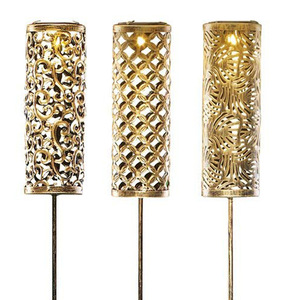 <b>Solar</b> Garden <b>Lights</b> Cylinder Shape Led <b>Light</b> Water Resistant Outdoor Decorative Lamp For Lawn Patio <b>Deck</b> - Product Image 1