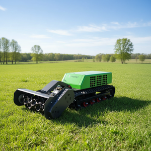 Heavy Duty Remote Control Tracked Mower - Electric <b>Brush</b> Cutter for Slope Grass Cutting, Land Clearing & <b>Vegetation</b> Maintenance - Product Image 1