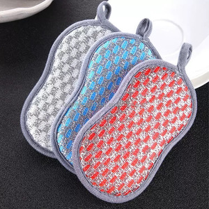 Nouveau produit : Éponge de nettoyage de cuisine <span class=keywords><strong>double</strong></span> <span class=keywords><strong>face</strong></span> à <span class=keywords><strong>double</strong></span> effet en mousse haute densité en forme de 8, éponge à bords compressés - Product Image 5
