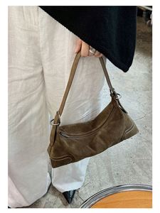 Bolso de Mano Personalizado Vintage Maillard, Estilo Casual y Elegante para Mujer, Gran Capacidad, de Gamuza y Piel Sintética - Product Image 6