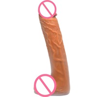 Dildo Animal Super Géant en Silicone Noir Doux Étanche IPX7 pour Femmes