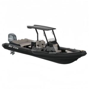 핫픽 800cm 블랙 알루미늄 보트 (하이팔론 PVC 소재, 중국 공장 생산) - Product Image 1