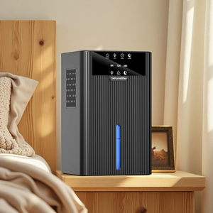 <span class=keywords><strong>Deshumidificador</strong></span> Portátil para Dormitorio con Temporizador de 8/12/24H, Luz RGB, Modo de Sueño Silencioso y Apagado Automático para Control de Humedad - Product Image 1