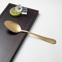 Couverts d'Hôtellerie et de Mariage en Acier Inoxydable, Dorés et Argentés, Ensemble Complet de Couteaux, Fourchettes et Cuillères