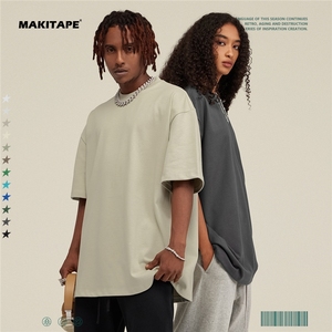 T-shirt blanc pour homme à manches courtes, col rond, coupe classique, imprimé, 100% coton, 425 GSM, S1722 - Product Image 2