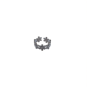 Fashion <b>Rings</b> 316L Stainless Steel PVD Gold Plating Sustainable Resistant Flower Design Women's Jewelry - Product Image 2