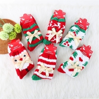 Chaussettes de Noël douces et chaudes mi-mollet avec motifs amusants de rennes, bonhommes de neige et arbres – Cadeau idéal