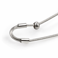 Tube fer à cheval en U en acier inoxydable personnalisé en usine, fermoir connecteur de fil, fermoir en U, composants de bijoux DIY, fabrication de bijoux OEM