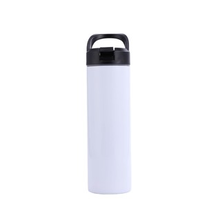 Gobelet de voiture isotherme sous vide en acier inoxydable de 20 oz avec paille, bouteille d'eau thermos de voyage par sublimation pour logo et photo personnalisés - Product Image 5