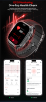 VALDUS 2026 Montre connectée intelligente avec logo personnalisé ODM/OEM, marque privée, électronique intelligente, AMOLED, surveillance de la fréquence cardiaque ECG, IP68, CARDIGO GPS