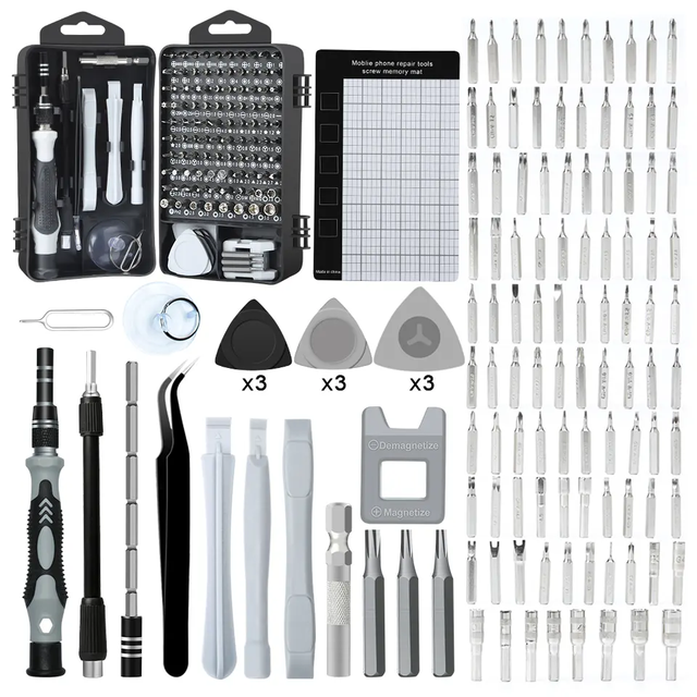 Hot Sale 122 1 Magnetic Multifunctional Screwdriver Kit Steel Hand Tools for Mobile Phone & Computer Repair