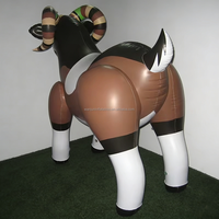 Jouet gonflable en PVC de chèvre mignonne de haute qualité, style dessin animé