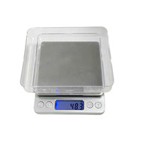 Balance de cuisine numérique argentée 3KG 5KG 10KG pour aliments et bijoux, mesure précise