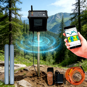 100 Metre Derinlik Su Sensörü Taşınabilir Dijital Yeraltı Su Dedektörü Ev Bahçe Çiftlik Kullanımı için Doğru Kuyu Su Bulucu - Product Image 2