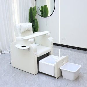 Sillón Eléctrico de Lujo para Manicura y Pedicura con Spa para Pies y Funciones de Masaje, Muebles para Salón de Uñas y Spa de Pedicura con Plomería - Product Image 1