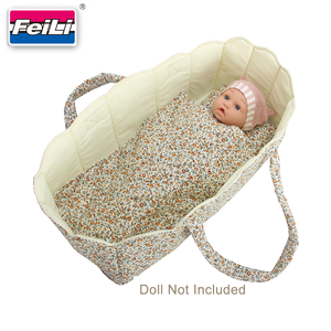 Dollri Starri, cunas personalizadas para muñecas con almohada N, manta para muñecas de 10-16 pulgadas, cama y cesta para niños - Product Image 2