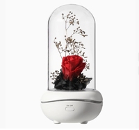 Lampe de parfum d'huile de parfum de diffuseur de parfum avec la lumière menée romantique de Rose immortelle décorative pour le diffuseur d'huile essentielle de maison