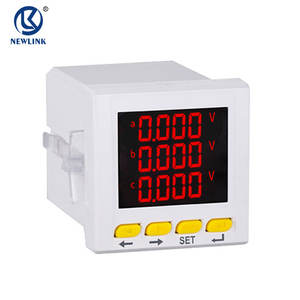 Driefasige digitale <span class=keywords><strong>voltmeter</strong></span> & ampèremeter met energiemeting RS485 LCD-display voor paneelgebruik - Product Image 6