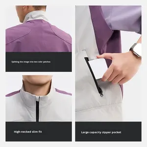 طراز كاجوال Stormcrew + مقاوم للرياح مقاوم للماء ياقة مدورة سادة بوليستر لربيع وصيف - Product Image 3