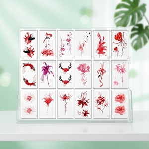 All'ingrosso antico costume fronte fiore scintillante sopracciglio bastone cuore stile antico hanfu bastone tatuaggio durevole bambini adulti gi - Product Image 2