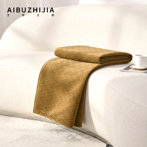 AIBUZHIJIA 70*240 cmポリエステルベッドランナー黄色の毛布 & スローソファ投げ毛布室内装飾用 - Product Image 4