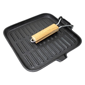 Sartén MARINELLA de hierro fundido inoxidable superficie lisa 23x36 cm para planchas y sartenes - Product Image 4