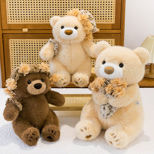 ตุ๊กตาหมีดอกไม้ขนาด 30 ซม./40 ซม./50 ซม. ทำจากผ้าฝ้าย PP ของขวัญวันวาเลนไทน์/วันเกิด บรรเทาความเครียด - Product Image 1