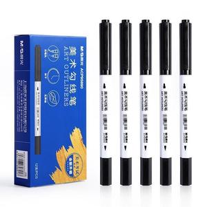 Marqueur artistique double embout Chenguang ACP95890 noir à séchage rapide pour l'outillage et le dessin des étudiants - Product Image 4