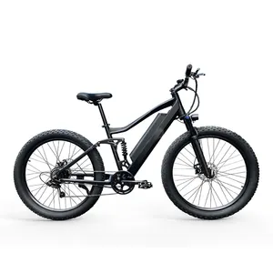 จักรยานไฟฟ้า26 "Mountain E-Bike 1000W 17.5AH,แบตเตอรี่ลิเธียมแบบจีนมอเตอร์48V อลูมิเนียมจักรยานเสือภูเขาไฟฟ้า