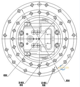 Entraînement <span class=keywords><strong>final</strong></span> d'excavatrice de moteur de voyage hydraulique de boîte de vitesse de moteur de voyage pour le remplacement de <span class=keywords><strong>Yanmar</strong></span> Jhone deere Hyundai Volvo Hitachi - Product Image 5