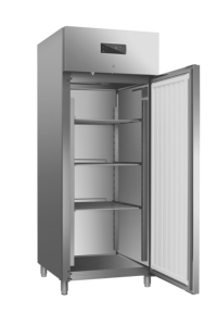 Réfrigérateur-congélateur vertical à température unique, refroidissement par air, acier inoxydable, sans givre, commande numérique, pour <span class=keywords><strong>bar</strong></span> - Product Image 3