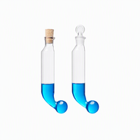 Flacons d'extraction Mojonnier stériles en verre borosilicaté 3.3 de 100 ml avec bouchon en liège pour l'extraction de la graisse laitière et support réglable