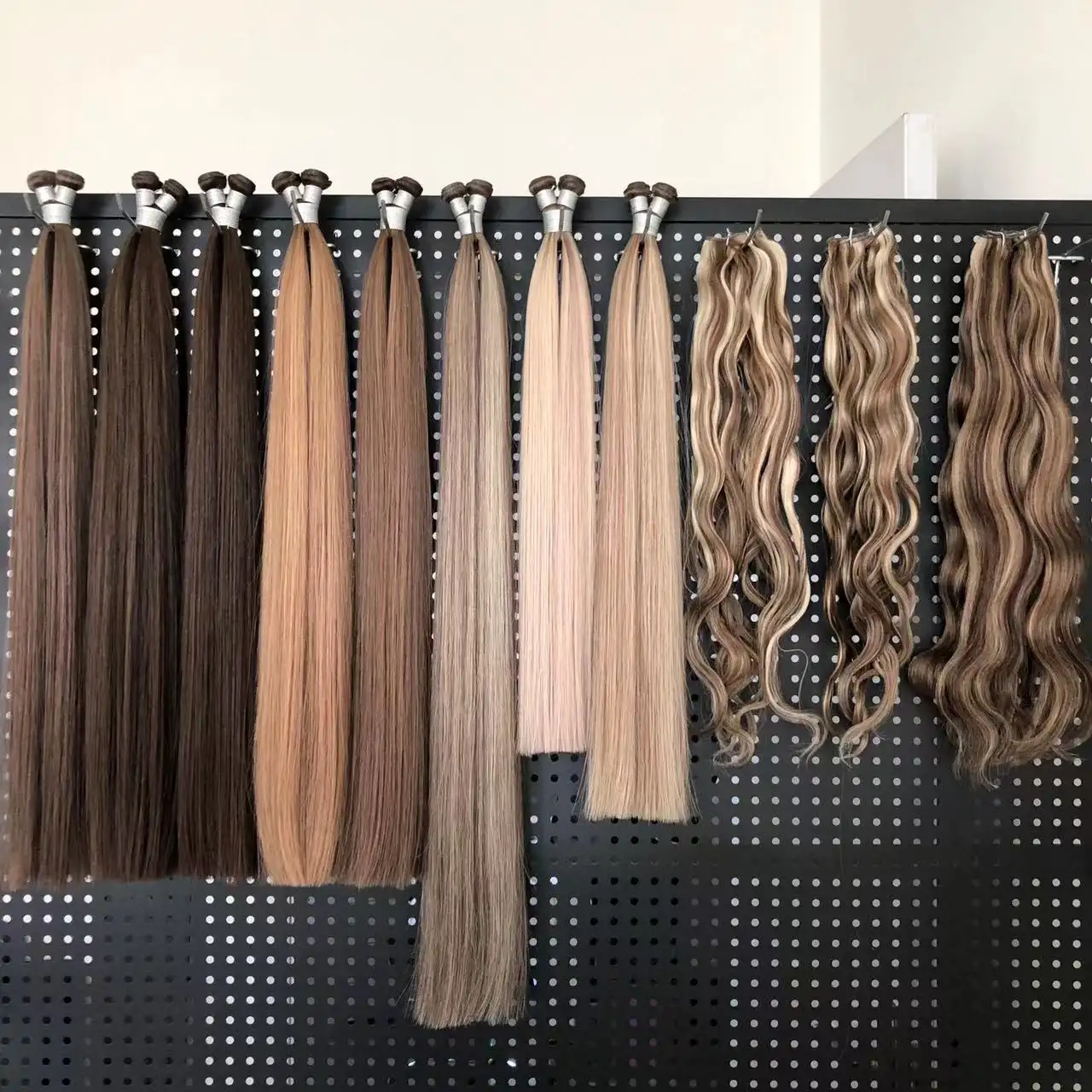 2023 extensions russian double drawn high quality invisible weft human extensions full cuticles kinky curly genius weft hair