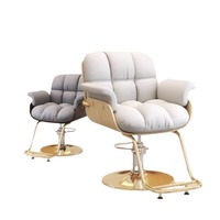 Chaise de barbier professionnelle en acier inoxydable, légère, durable, écologique, réglable en hauteur, pivotante et inclinable