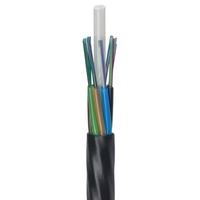 Kabel Serat Optik Tiup Udara JQ GCYFY 4-24 Core Luar Ruangan Non-Metalik Berlapis HDPE 1km Hitam/Oranye
