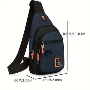 Sac à bandoulière pour homme, idéal pour les loisirs, la randonnée, le vélo, sac de sport imperméable, sac de voyage, sac de poitrine pour homme, sac à bandoulière - Product Image 2