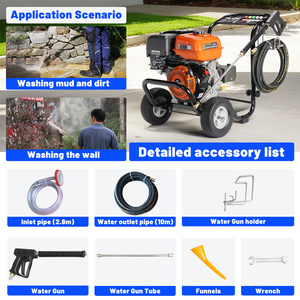 ओएम स्वीकार्य पेट्रोल दबाव 4000psi/275 बार 420cc 4 नोजल रेस्तरां रसोई के लिए वार पंप के साथ 4 नोजल - Product Image 5