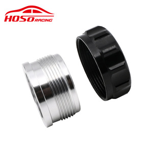 Bouchon de réservoir de carburant HOSO RACING en alliage d'aluminium 1 1,5 2 pouces noir argenté, accessoires de voiture modifiés - Product Image 2