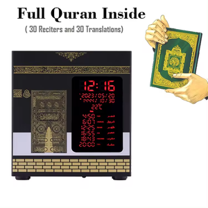 Horloge numérique musulmane Azan en promotion, prière à la mosquée, heure mondiale, automatique, télécommande numérique, multifonction, haut-parleur <span class=keywords><strong>Coran</strong></span>, islamique - Product Image 2