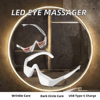 Masseur oculaire à micro-courant LED, appareil de soin des yeux à lumière rouge, anti-rides, soin des yeux, contrôle du temps