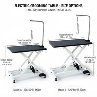 Table de toilettage vétérinaire professionnelle hydraulique robuste avec pompe de levage et bras supérieur pour la vente en gros