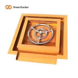 Brasero de Acero Corten Personalizable con Fogata y Agua, Color Óxido Ecológico, para Patio Exterior - Product Image 2