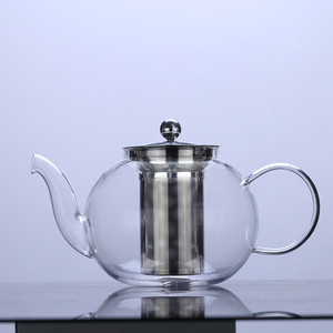 Tetera de Vidrio de 1000 ml con Infusor Extraíble de Acero Inoxidable y 4 Vasos Pequeños de Vidrio de Doble Pared de 80 ml, Éxito de Ventas <span class=keywords><strong>en</strong></span> el Mercado Estadounidense - Product Image 4