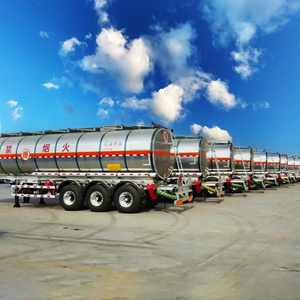 40000L 30T Semi-remorque citerne isolée en aluminium 3 essieux Système de freinage pour produits chimiques organiques Ether Steel Truck <span class=keywords><strong>Trailers</strong></span> - Product Image 6